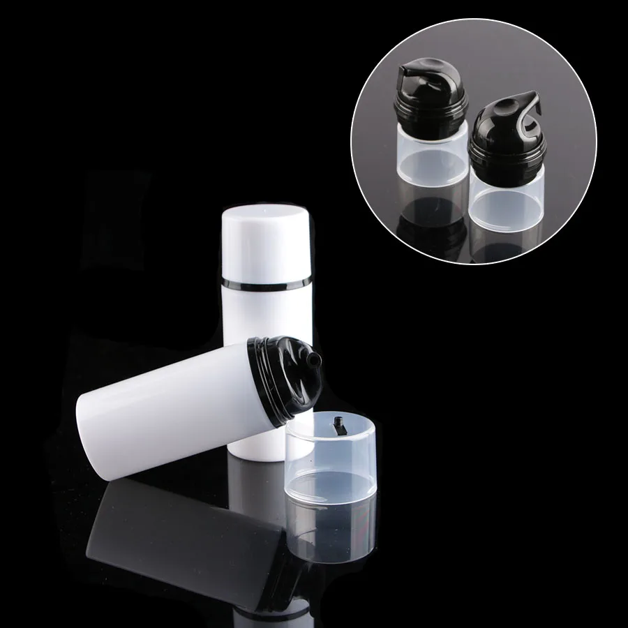 50Pcs White Airless Vacuum Pump Bottle Container Dispenser for Cream