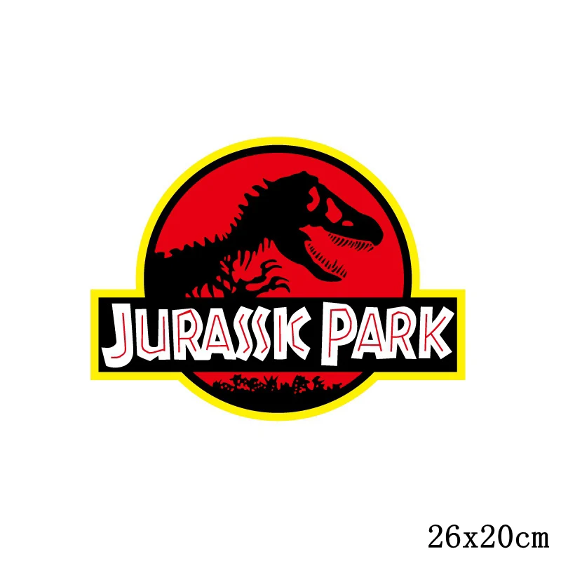 Nicediy Jurassic Park Heat Transfers Dinosaur On Patches For Clothes T-shirt Thermal Transfer Stickers Wholesale Accessories DIY - Цвет: ND-TH0856