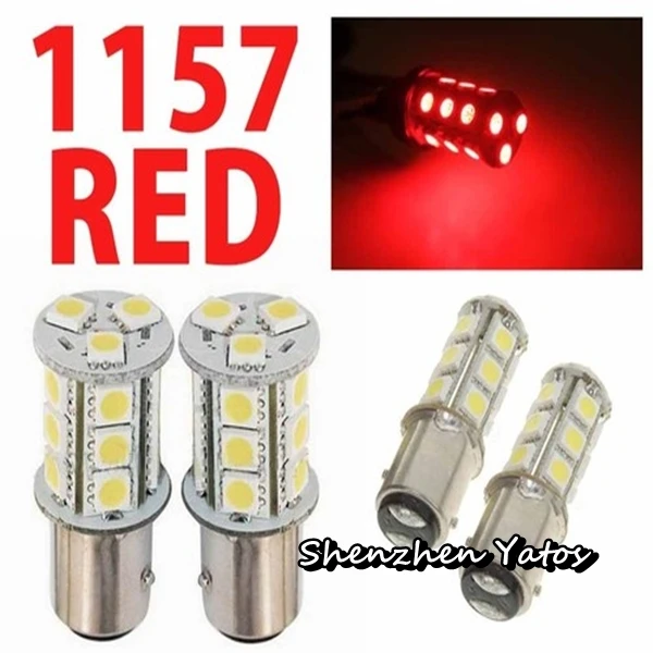 50pcs S25 1157/1156 18SMD TAIL STOP BRAKE LIGHT BULBlight sensitive