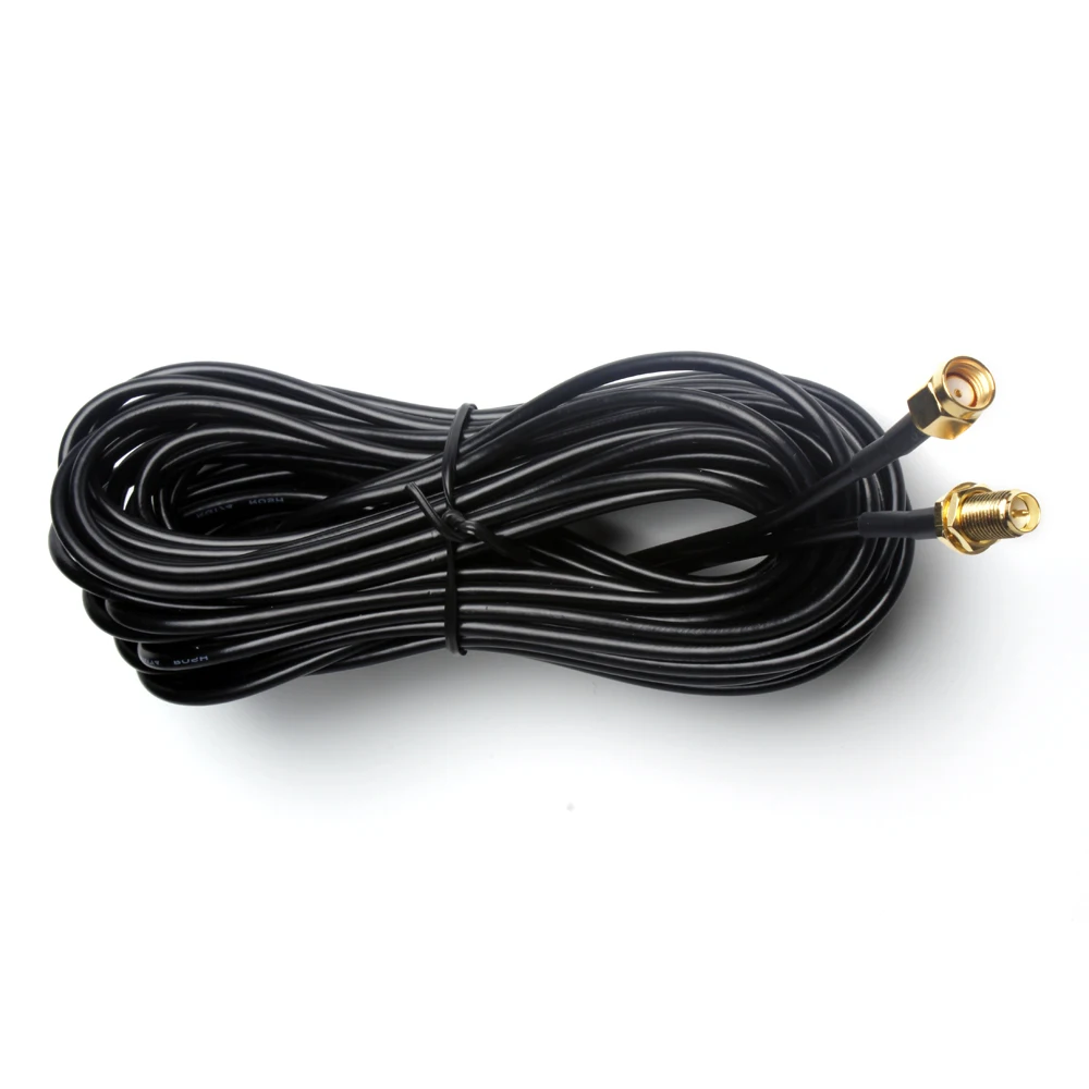 Dlenp 9 м RP-SMA мужчин и женщин Джек Wifi антенна свинцовый Удлинительный кабель жила провод позолоченный высокое качество