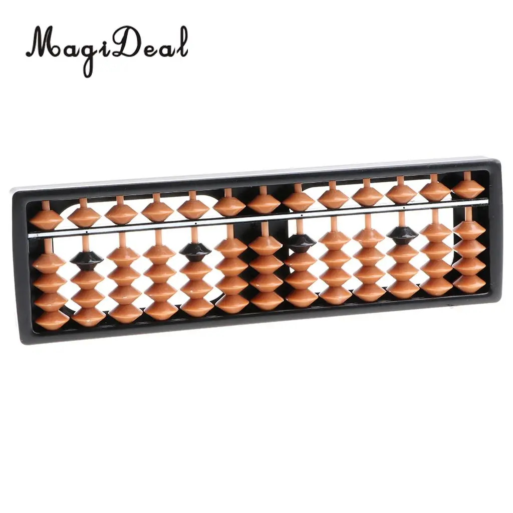 Арифметическая 13 цифр Abacus СТЕРЖНЕЙ 5 бусин подсчет математическое число