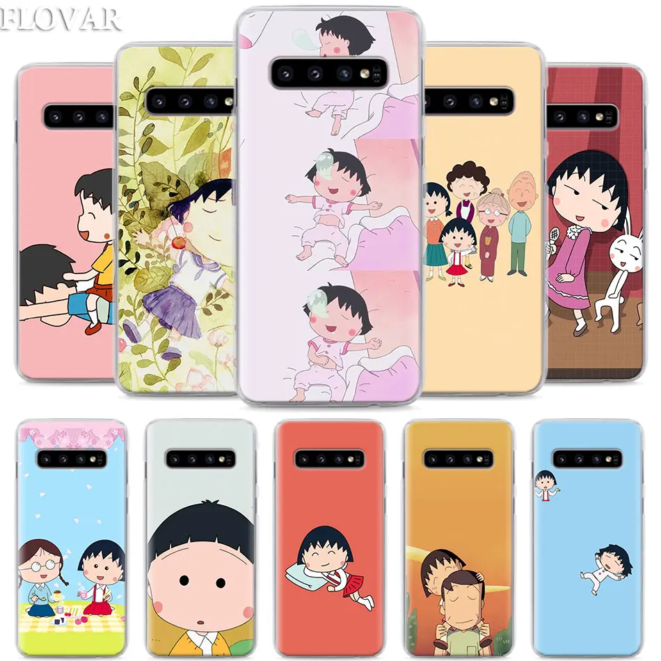 

Sakura Momoko Chibi Maruko Chan Phone Case for Samsung Galaxy S10e S10 Plus S7 S8 S9 Plus Note 8 9 M10 M20 M30 Hard Case Coque