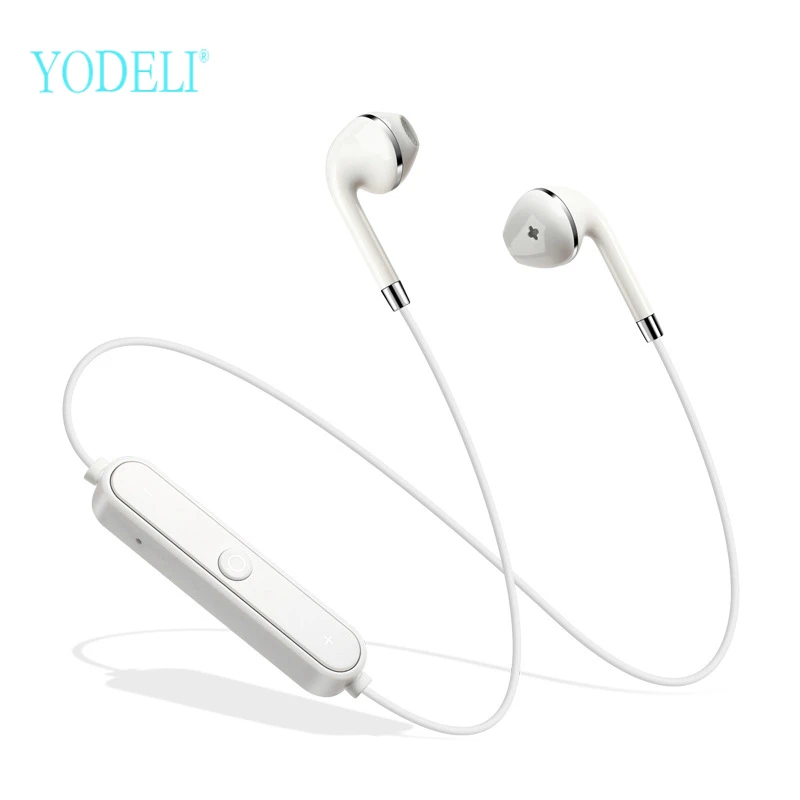 

New S6 Bluetooth Earphones Sport Wireless Earbuds Running Music Headphones Handsfree Headset with Mic For iPhone 6 8 X 7 Xiaomi
