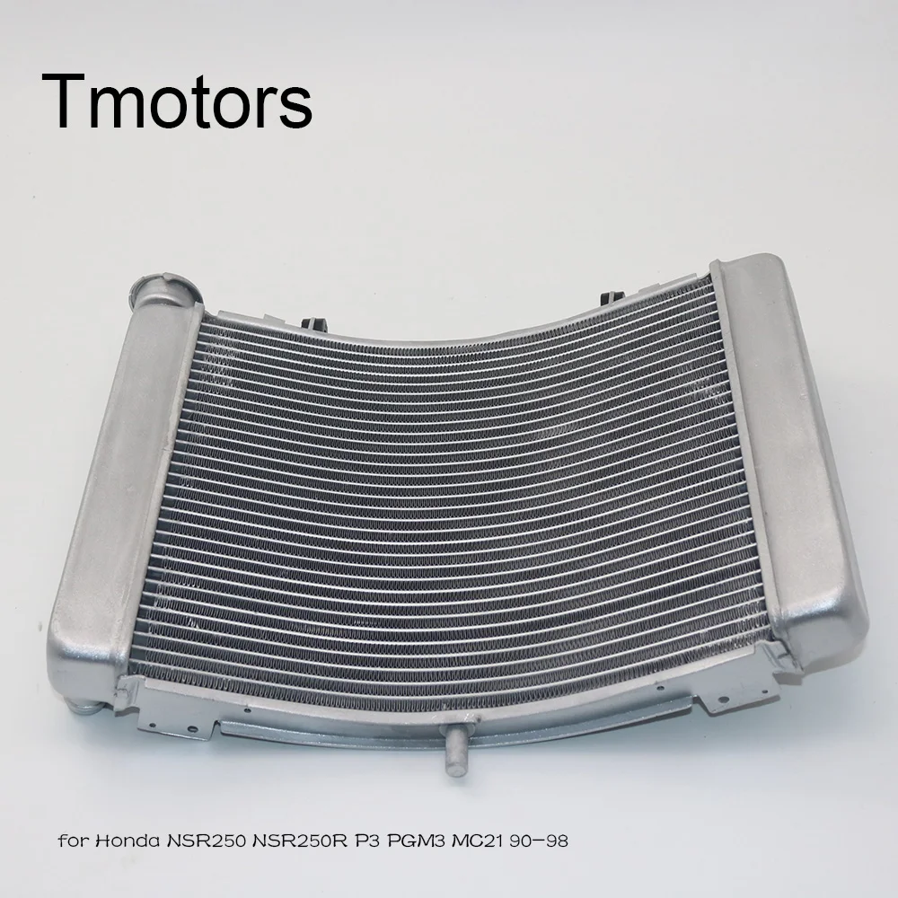 

1 Motorcycle Thick Modified Aluminum Cooling Water Tank Radiator Cooler Engine Cooling Silver Engine For Honda NSR250 1991-1998