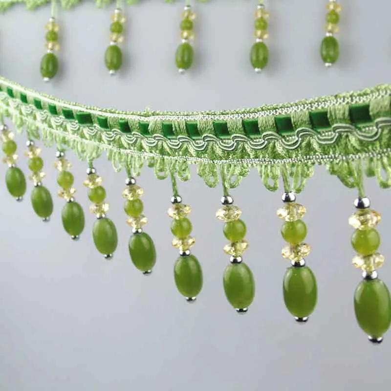 Curtain Lace Accessories Tassel Fringe Trim Window Curtain Crystal
