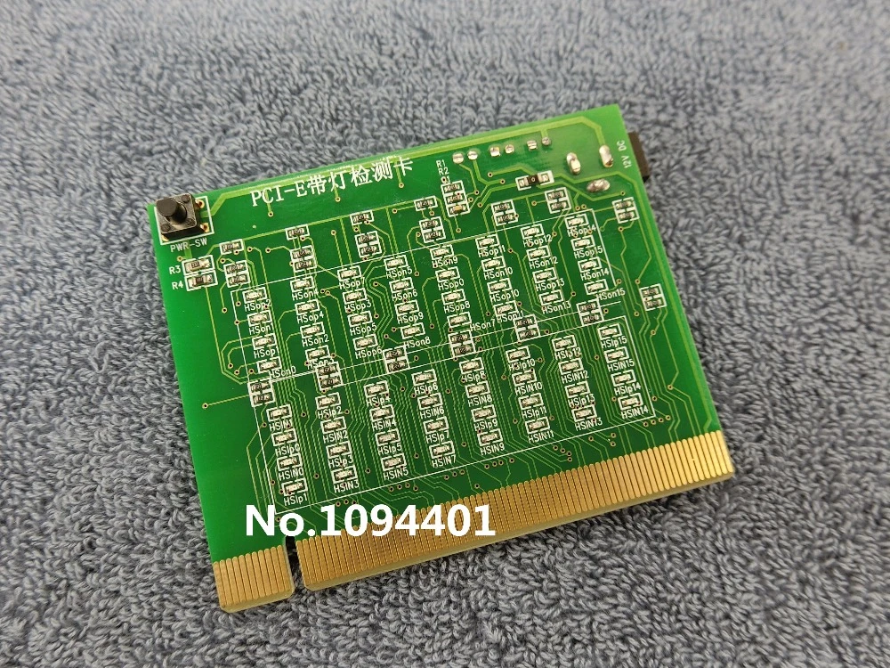 Tool Parts PCI-E 16X 8X 4X PCI express Slot Tester Card for motherbaor Detect the southbridge short or open PCI-E with light tester 