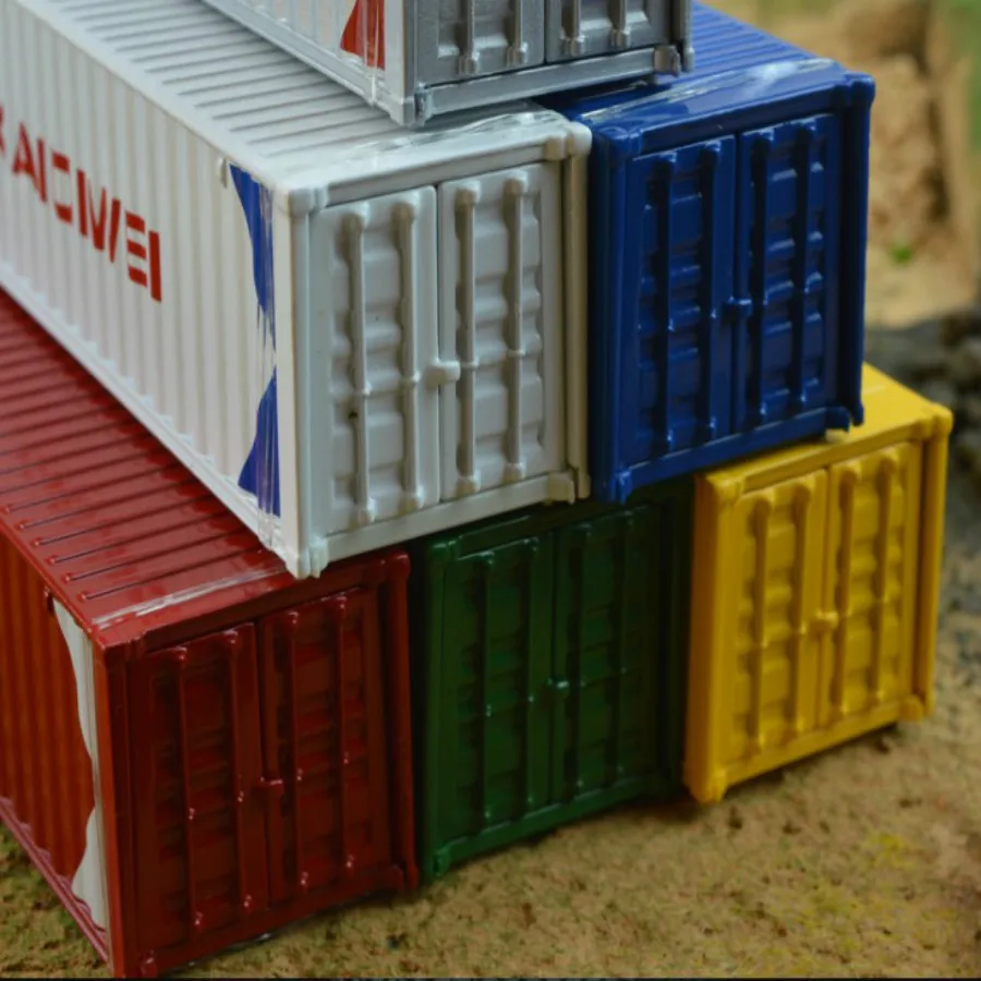 1:50 Масштаб Модель контейнера сплав и пластиковый материал контейнер красочные модели для украшения подарок