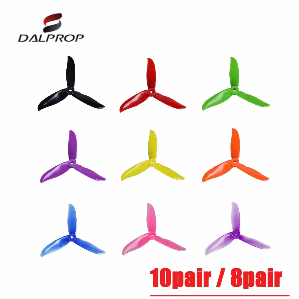 10 пар/8 пар DALPROP CYCLONE T5050C T5050BN 5050 3 Лопасти FPV Пропеллер для F40 PRO III F60 мотор Фристайл