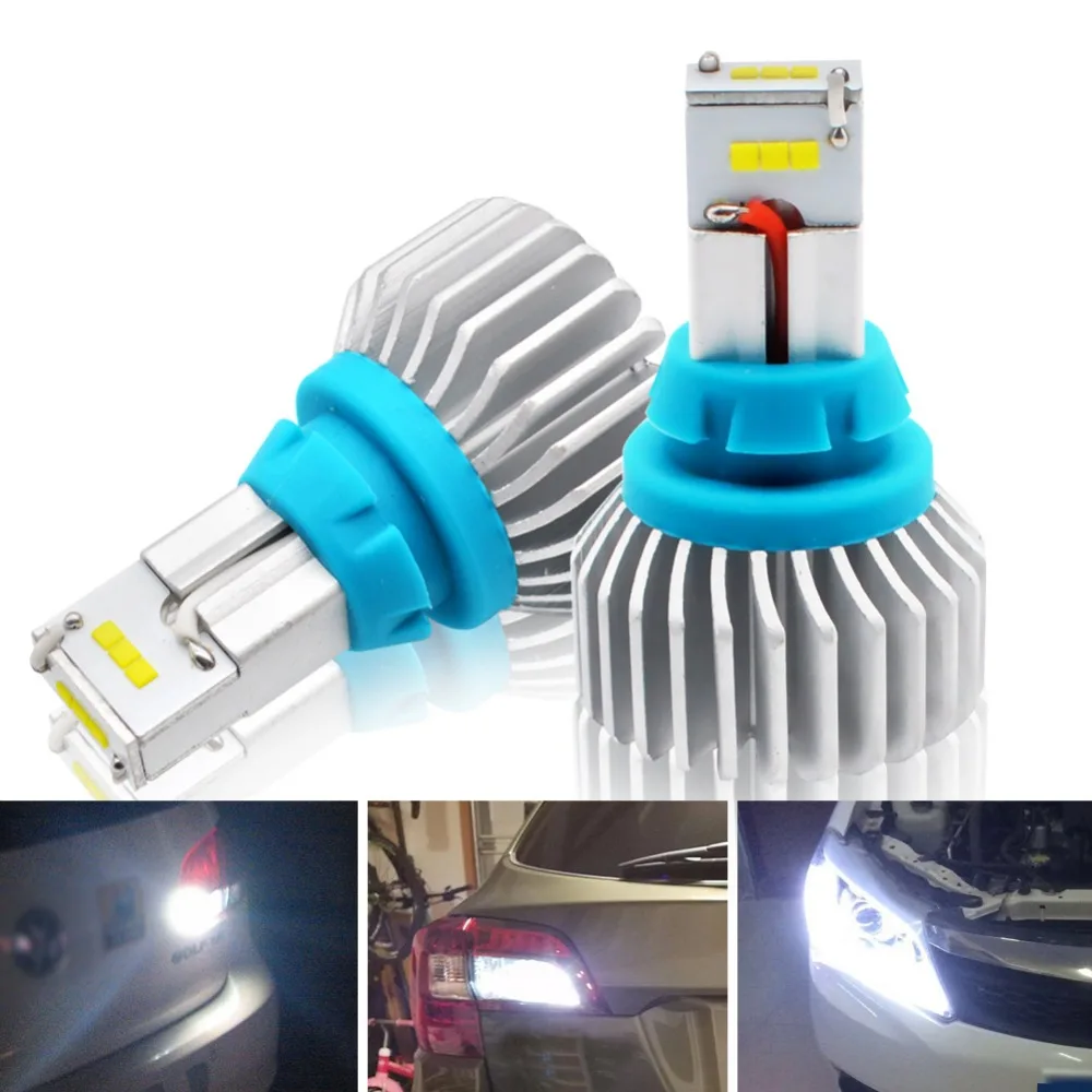 Safego T15 T16 T20 90W Фары заднего хода со светодиодными кристаллами для 9 SMD 5400LM