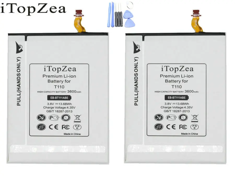 

2Pcs 3600mAh EB-BT115ABC ABE EB-BT111ABE Replacement Battery For Samsung Galaxy Tab Tablet 3 Lite 7.0 3G SM-T111 T110 T115+tool