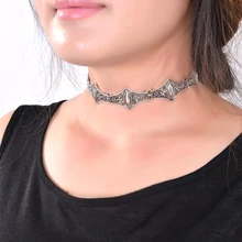 2017 Hot Boho Collar Choker Silver Necklace statement jewelry for womenFashion Vintage Ethnic style Bohemia Turquoise Beads neck