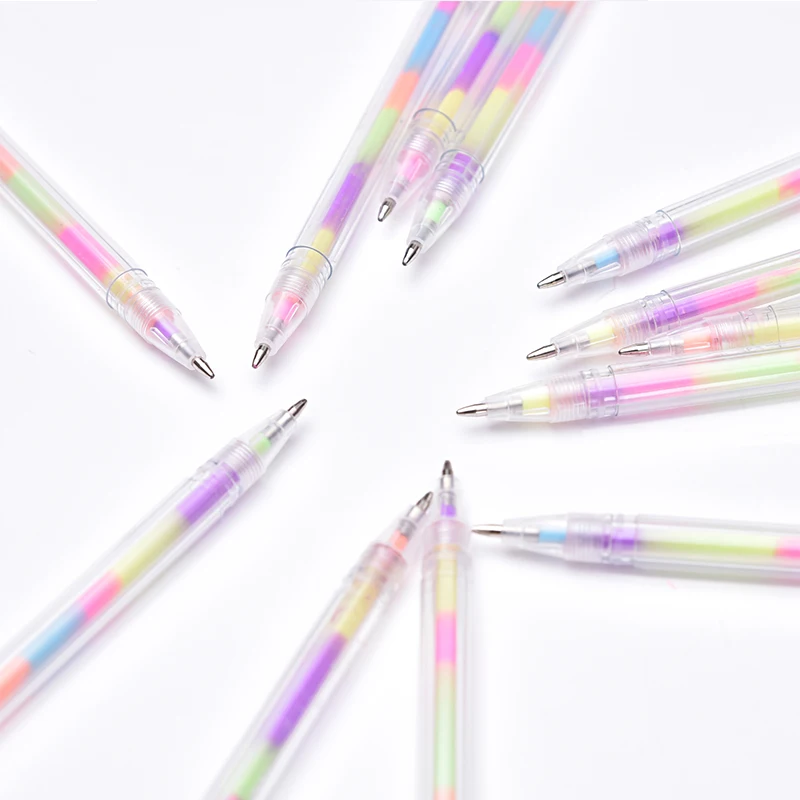 0,8 мм Радужный Цвет Сменные стержни для ручек набор каваи блестящая гелевая ручка Вода Мел Ручка-маркер для Рисование граффити ручка школьная поставка
