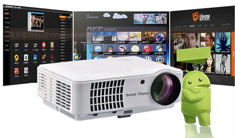 best projector Sound charm Biggest Sale LED Full HD LED Smart Projector,Android WIFI Projector Support 1080P best projector for home theater