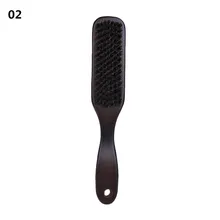 Мужская щетка для усов Мужская кисточка с деревянной ручкой щетка для волос для лица расческа для бритья Твердые инструменты для чистки бритья темно-коричневый цвет