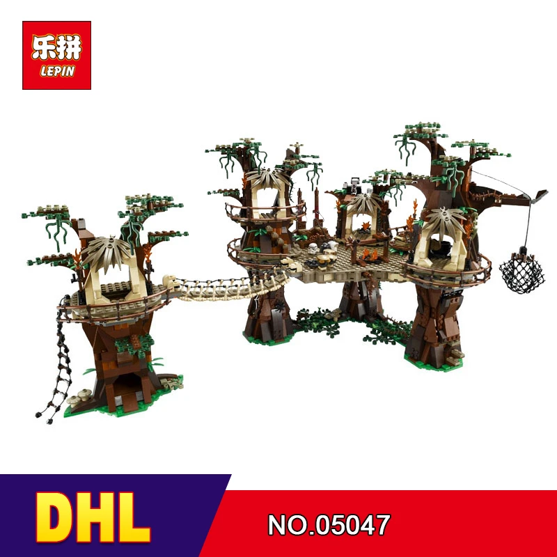 

DHL Lepin 05047 Star Toys Wars Compatible Legoing 10236 Ewok Village Wars Set Building Block Bricks Kids Toys Christmas Gifts