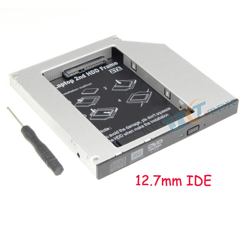 2nd Ide Pata Hdd Ssd Hard Drive Caddy Adapter For Dell Hp Acer Benq