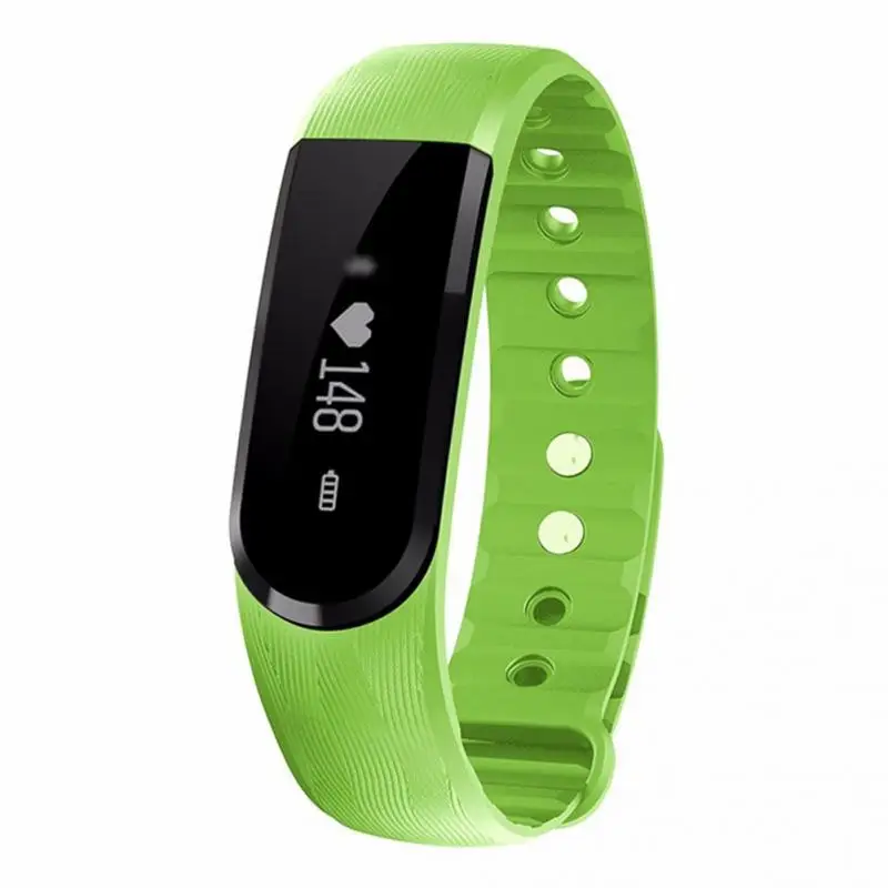 Роскошный умный Браслет ID101, Bluetooth 4,0, монитор сердечного ритма, смарт-браслет, пульс, спортивные смарт-браслеты, фитнес-трекер для Android iOS - Цвет: Green