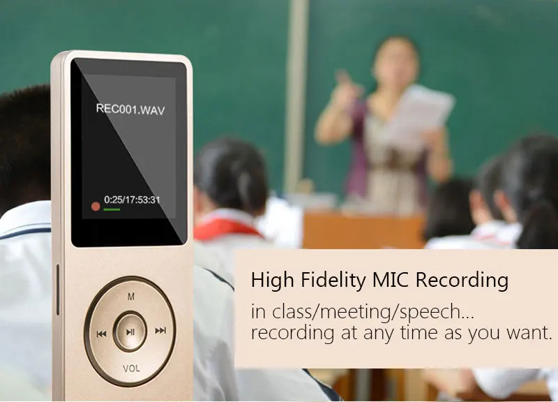 Newest MP4 Player 80 Hours Music Playing 1.8 Screen HIFI Sound MP4 8GB Portable Audio Video Player with E-book FM Radio Recorder Clock  (20)