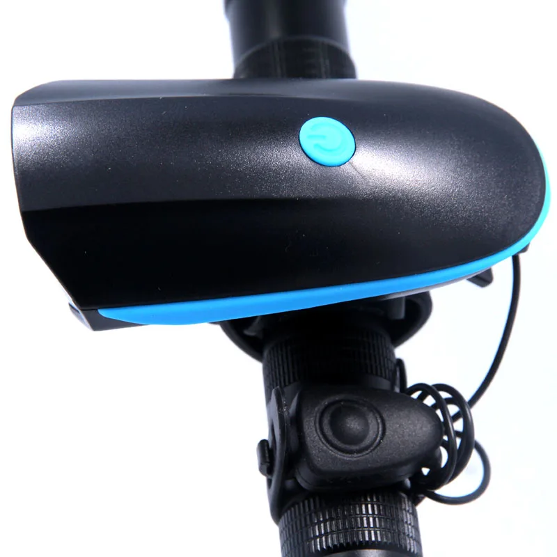 2 IN 1 LED Bike Light With electric Bell trembler buzzers horn switch Cycling Bicycle Lamp Battery Built-in USB Charging