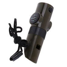 7 в 1 термометр светодиодный фонарик огненная Лупа походный военный набор для выживания многофункциональный свисток для выживания компас