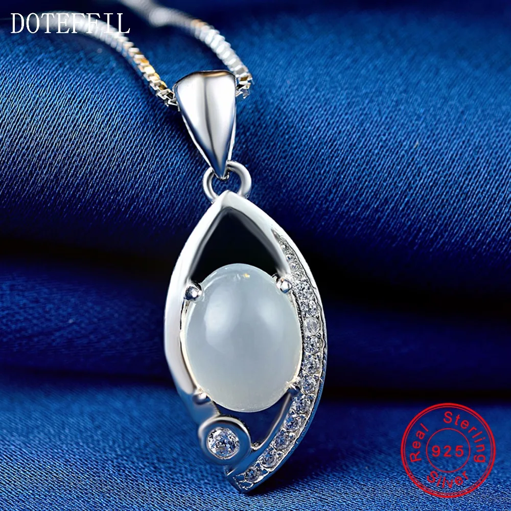 Pendant Necklace 925 Sterling Silver Women Fashion Necklace High