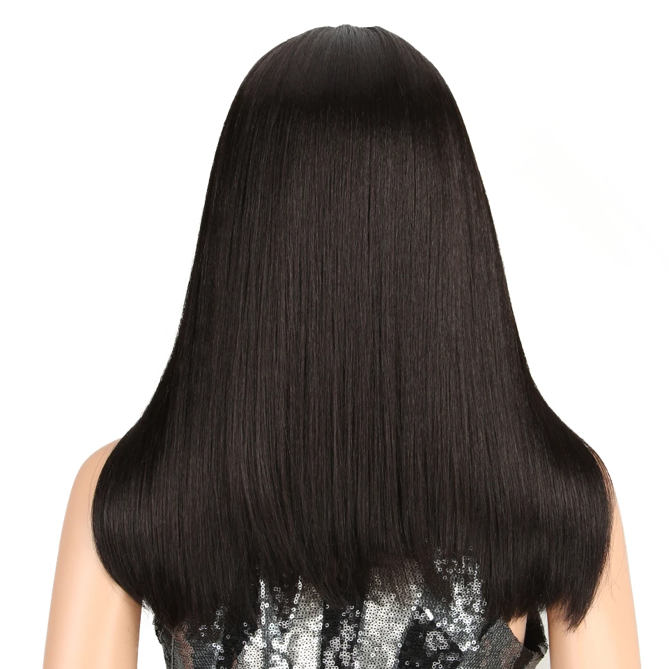 Магия Ombre ПАИК-Каре 18 "дюймов Синтетические волосы на кружеве парик для черный Для женщин афроамериканские парики синтетические