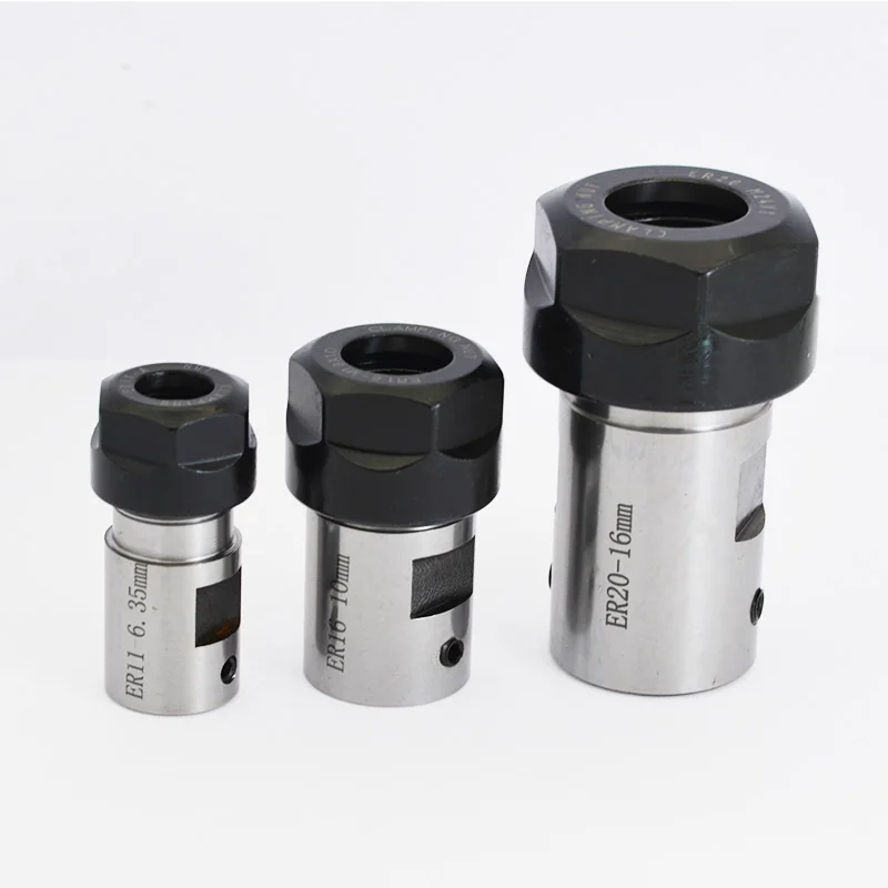 

C16 ER11 Chuck Motor Shaft Extension Rod Spindle Collet Inner 10MM 5MM 6MM 6.35MM 7mm 8MM For CNC Milling Boring Grinding