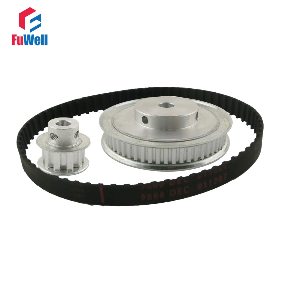 100mm para Máquina de Gravura Redução 10 t 60 Timing Polia Engrenagem Conjunto Eixo Centro Distância Kit Correia Dentada xl 1:6 – 6:1