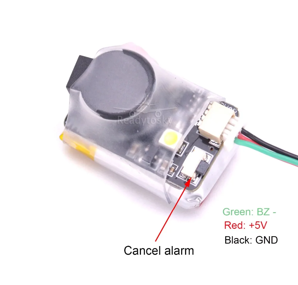 

Finder JHE42B 5V Super Loud Buzzer Tracker 110dB with LED Buzzer Alarm For FPV Multirotor Racing Drone Flight Controller