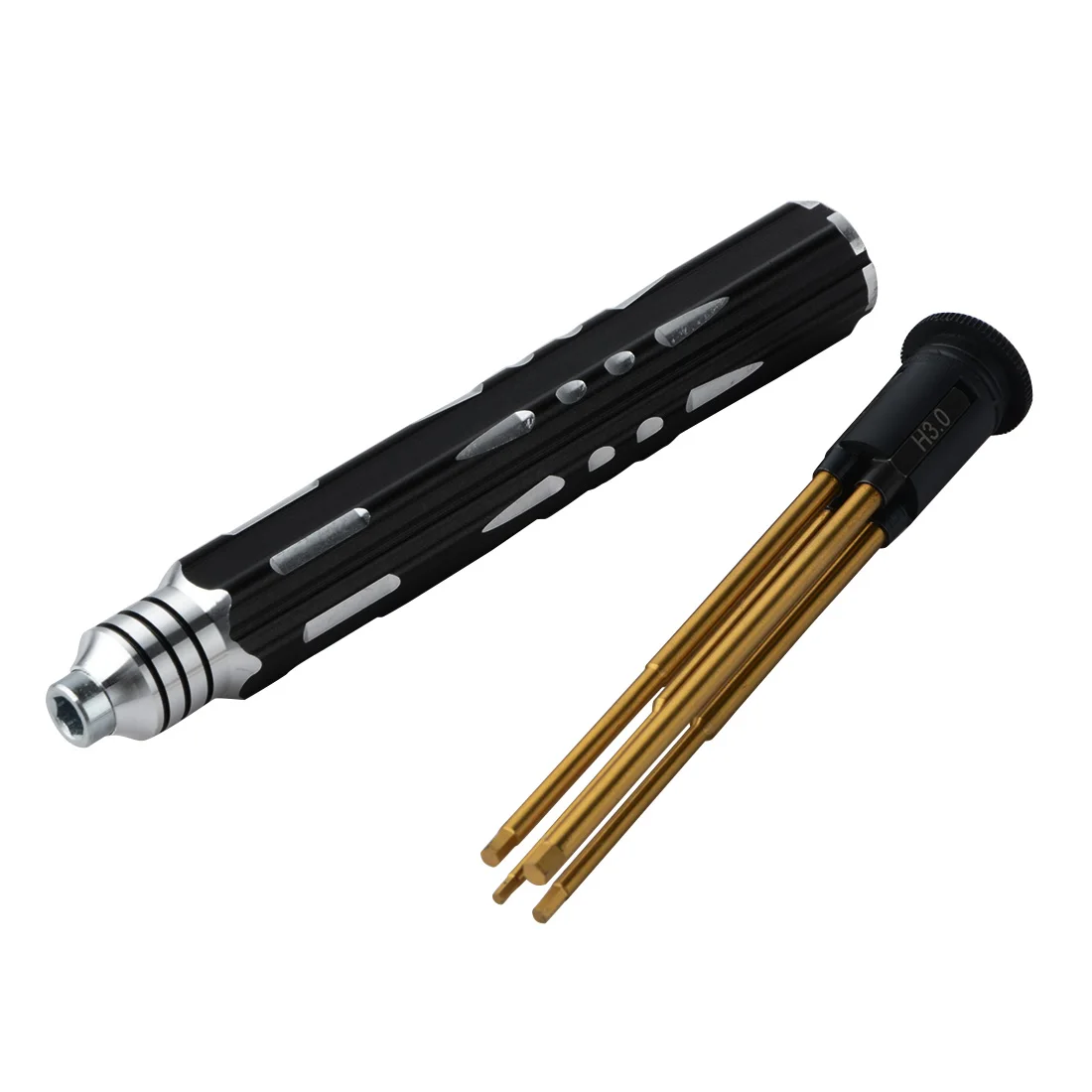 

1.5/ 2.0/ 2.5/ 3.0mm Long Handle Titanium Alloy Steel Hex Screw Driver Hexangular Screwdriver Wrenches Repair Tools Kit 4pcs/lot