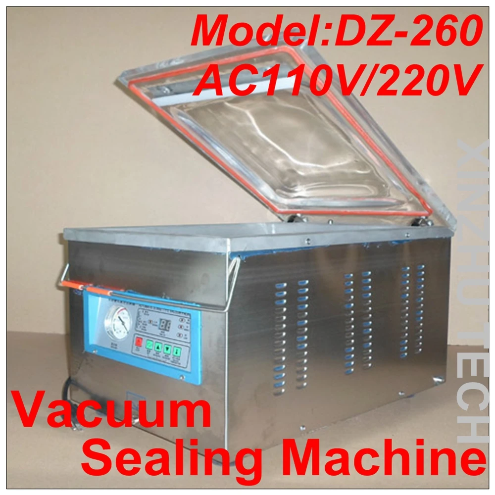 

Vacuum Sealing Machine DZ-260 Single Chamber Vacuum Machine Desk Type Vacuum Packaging Machine Food Sealing Machine