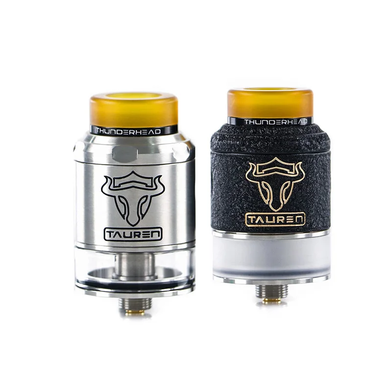 

THC Tauren RDTA tank with Double 28 micro air holes vape leak proof Rebuildable THC atomizer Fit for E Cigarette box mod