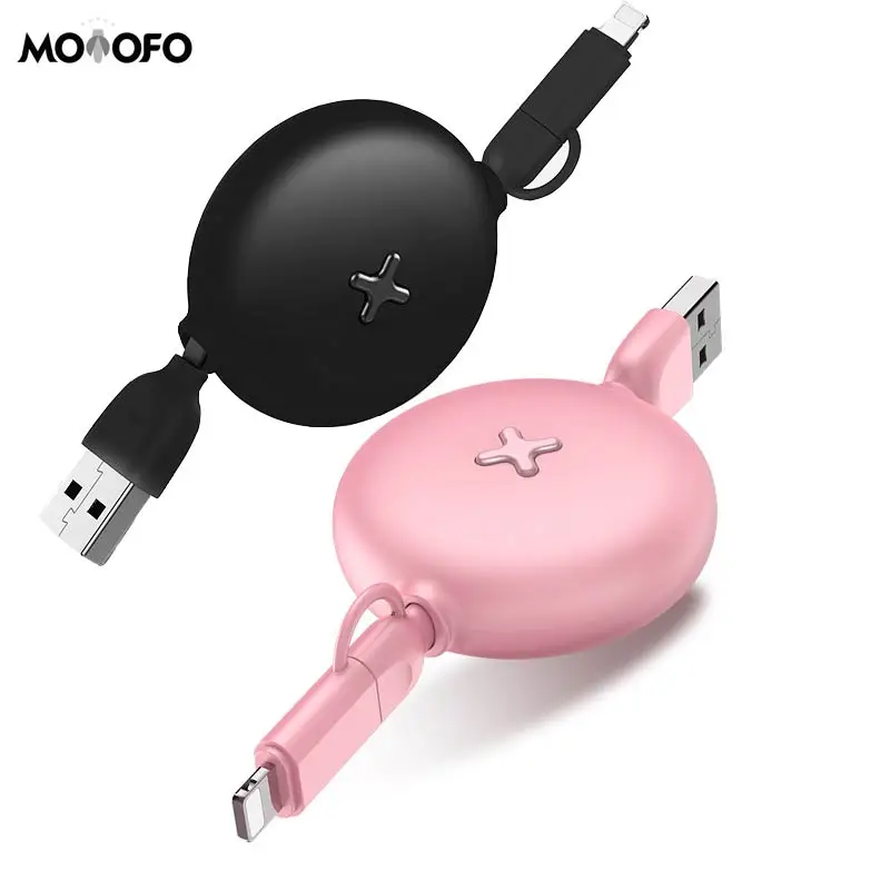 

Multi 3-in-1 Retractable Charging Cable Type C/Micro USB Cable for iPhone iPad Huawei HTC LG Samsung S7/S8/S9 Galaxy
