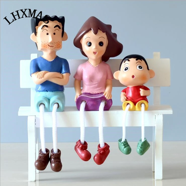 3 шт./компл. милые полимерные сказочные украшения для сада карандаш Shinchan