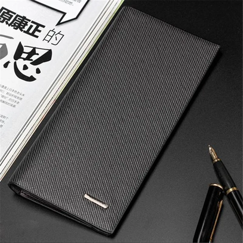 

2017 New Arrivals Boys Fashion Men Long Stylish PU Leather Bifold Business Wallet Males Solid Card Holder Coin Purse wholesale