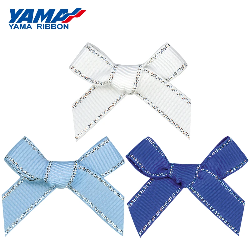 Яма ширина 37 мм ± 3 высота 33 бантик ручной работы 200 шт./пакет Grosgrain Золотая