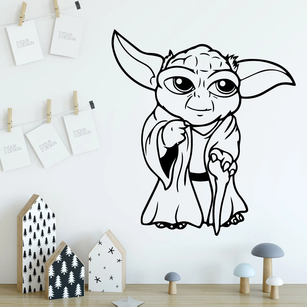 

Fun Star Wars Wallpaper Home Decoration Wall Sticker For Boys Bedroom Decals removable mural