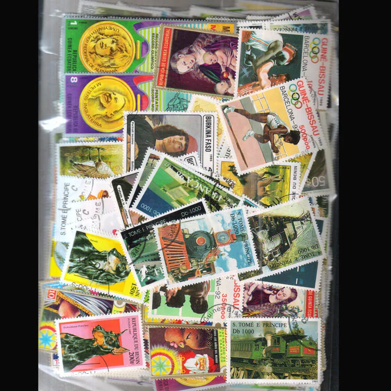 100 шт./лот по всему миру все разные старые/Винтажные почтовые марки с почтовым знаком, без повторения тембров