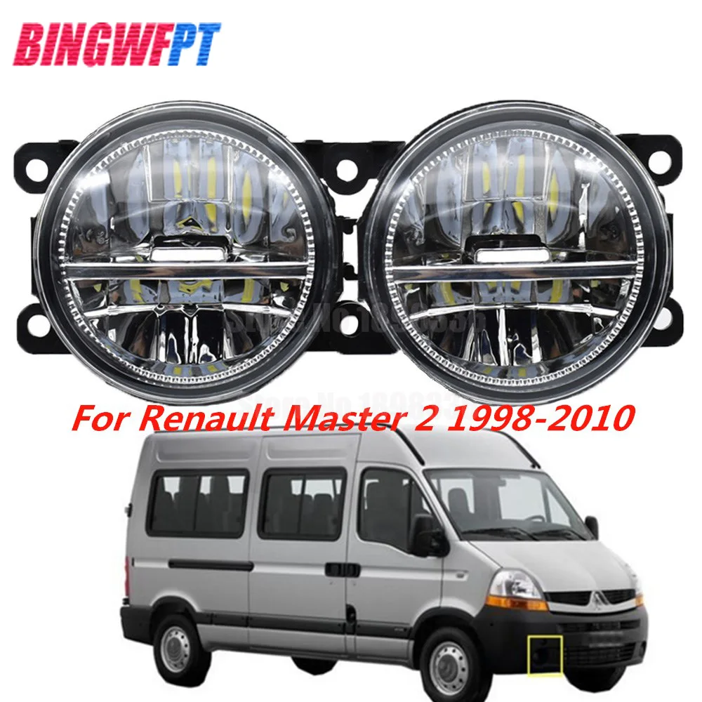 

1Pair High Quality Supre bright white fog light LED Fog Lamp For Renault Master 2 1998-2010