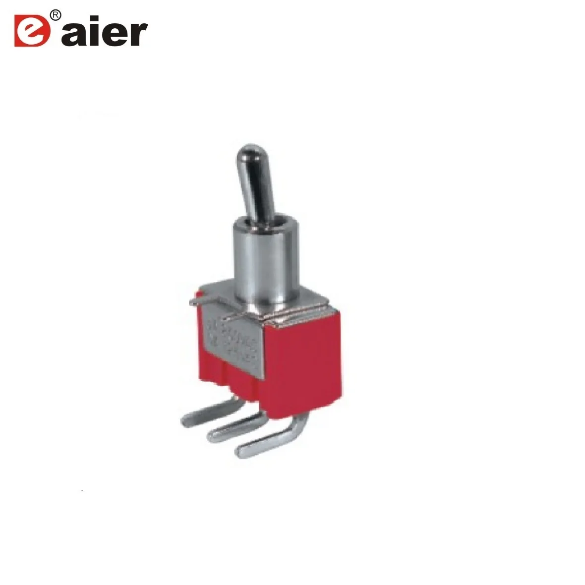 

100PCS 6A 125VAC 3A 250VAC Red Toggle Switches Short Handle ON ON 6MM Miniature Switch SPDT With PC-H Terminal