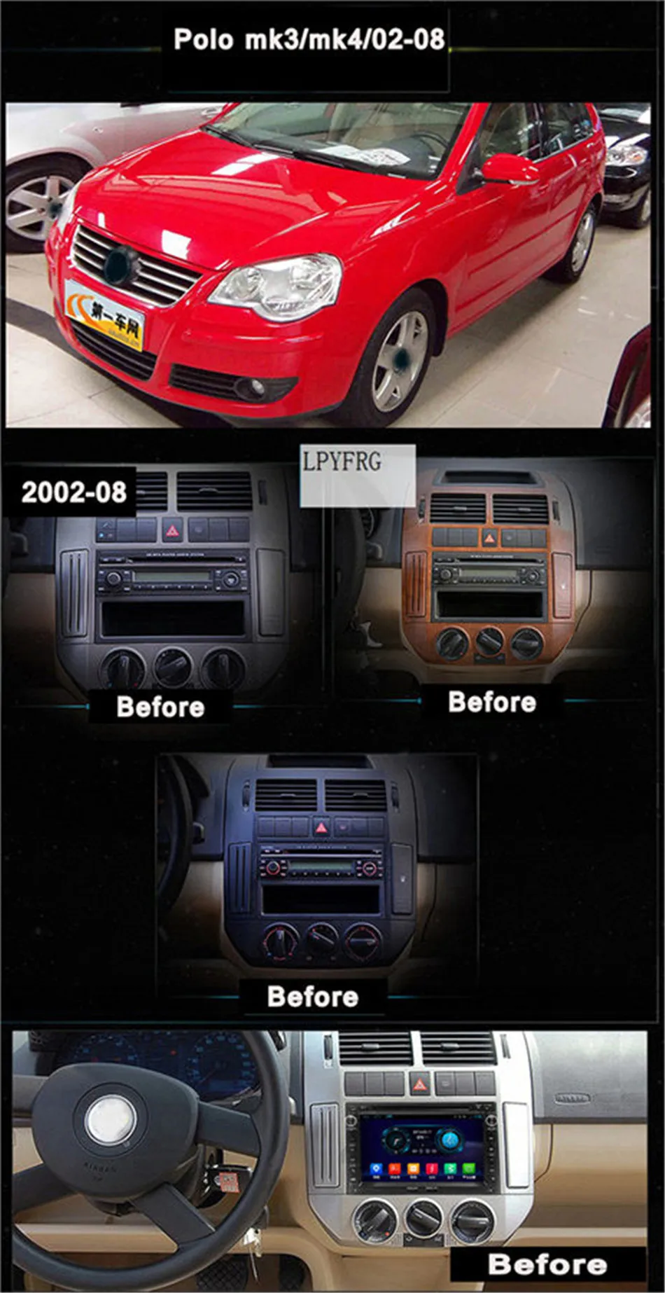 Sale 1024*600 2GB RAM Android 7.1 Car DVD GPS For VW Glof Bora Passat Mk5 Golf Mk4 Polo Jetta Seat Bluetooth Radio Disc Player 2 DIN 3