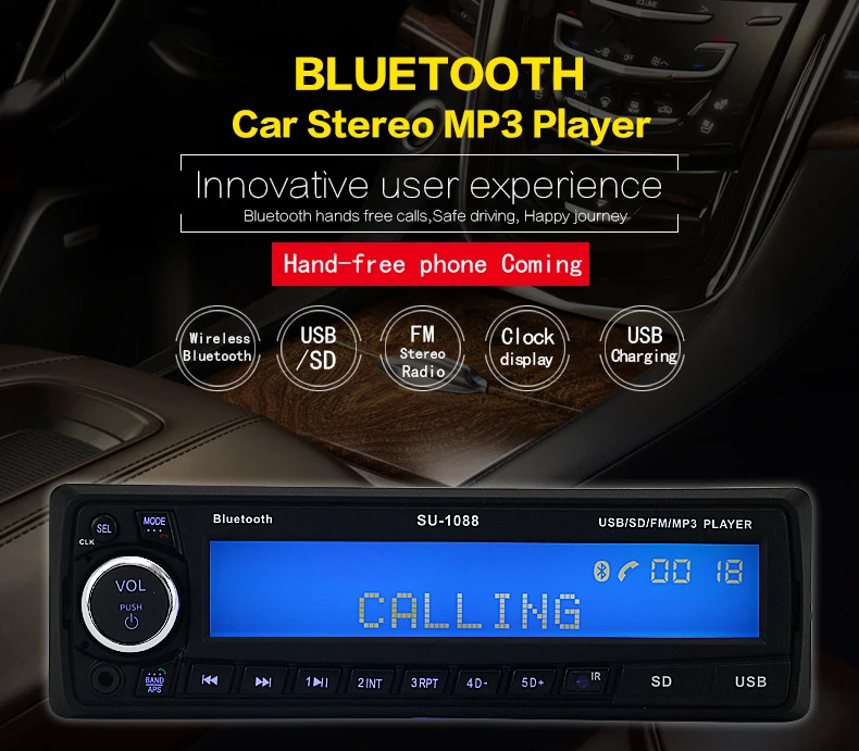 2017 NEW 12V bluetooth Car MP3 Player Car Stereo Radio Audio Player USB/SD/AUX Car Electronics Subwoofer 1 DIN 2017 NEW 12V bluetooth Car MP3 Player Car Stereo Radio Audio Player USB/SD/AUX Car Electronics Subwoofer 1 DIN