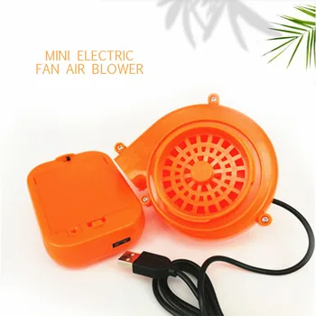 

Portable Mini Fan Air Blower Small Axial Fan Clothing Inflatable Orange Blower