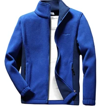 Anbican moda erkek bahar ceket 2019 marka yeni standı yaka rahat ceket erkekler termal polar ceket büyük boy 6XL 7XL 8XL 9XL