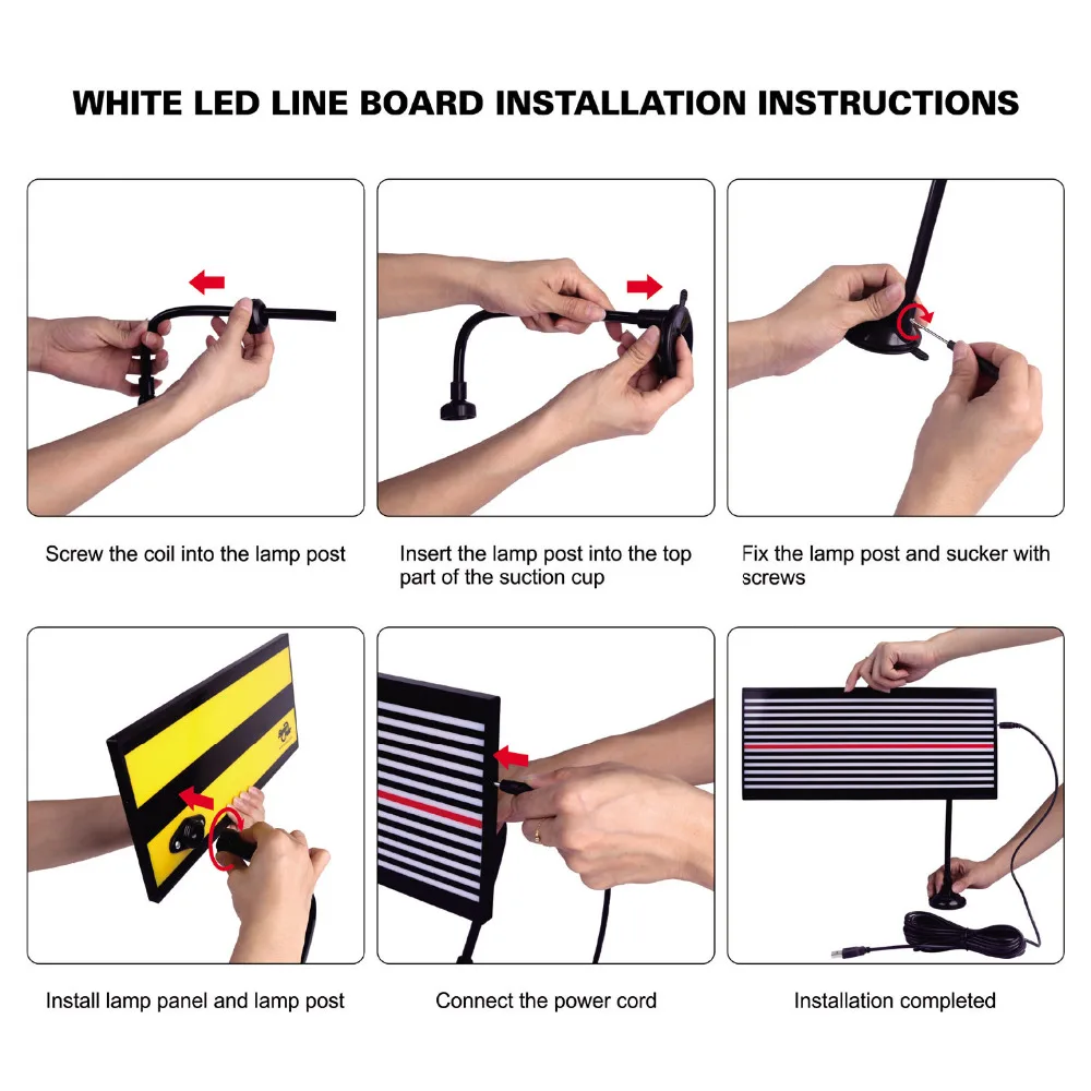 US $21.30 Pdr Tools Dent Repair Tools Removal Led Lamp Reflector Light Line Board For Car Dent Removal With 5 Meters Line Uitdeukset