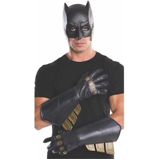 Rubies Costumes 244969 Batman v Superman Dawn of Justice-Adult Batman Gauntlets Black - One Size