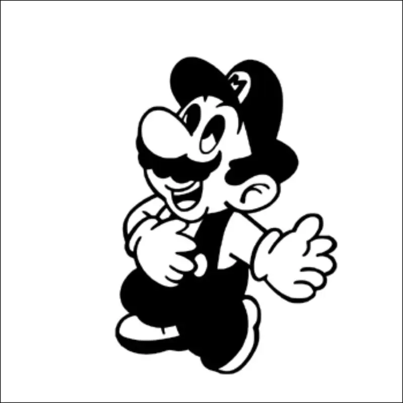 Engomada Nuevos juegos de dibujos animados Super Mario vinilo juego lápiz de pared decoración del arte niños Decoración