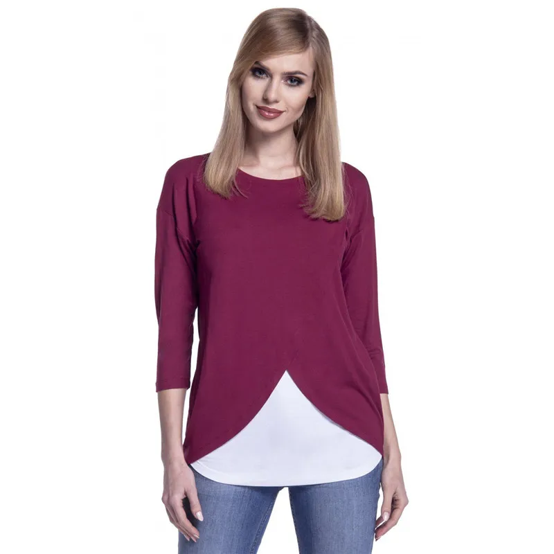 2019 Women Pregnancy Clothes Maternity Clothing Breastfeeding Tee Nursing Tops Long Sleeve T-shirt