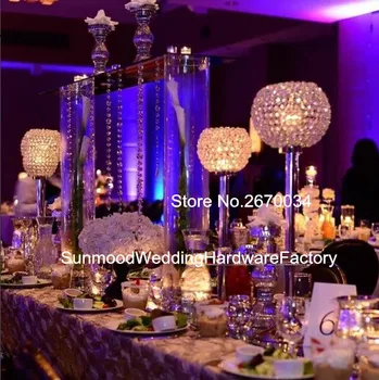 

Wedding sliver trumpet style flower vase centerpeice for wedding table decoration