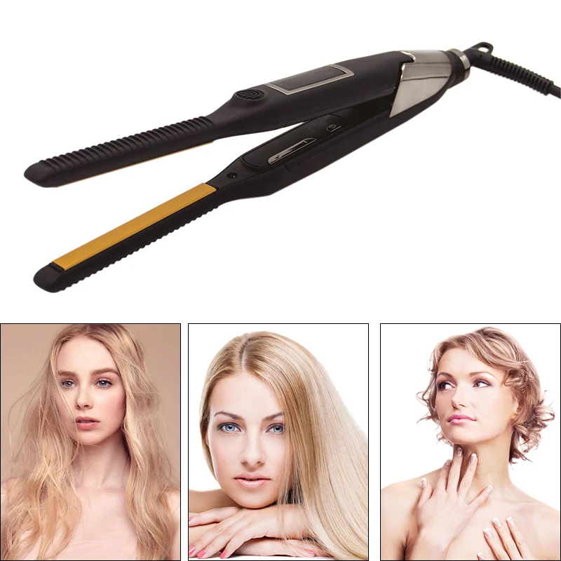 

10mm Small Flat Iron Chapinha Professional Hair Straightener Ceramic Tourmaline Straightening Irons Small Wave Hair Iron